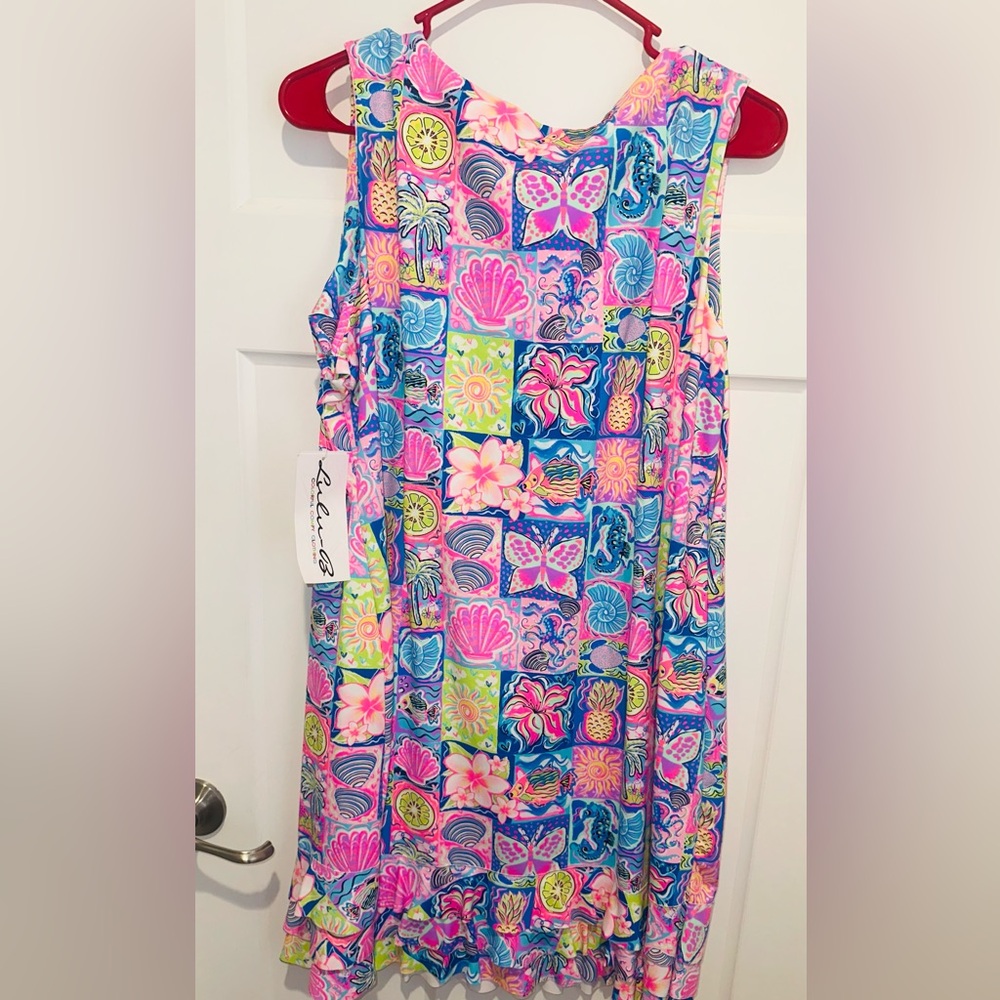 Lulu-B Moma Ruffle Hemline Sleeveless Dress - XL